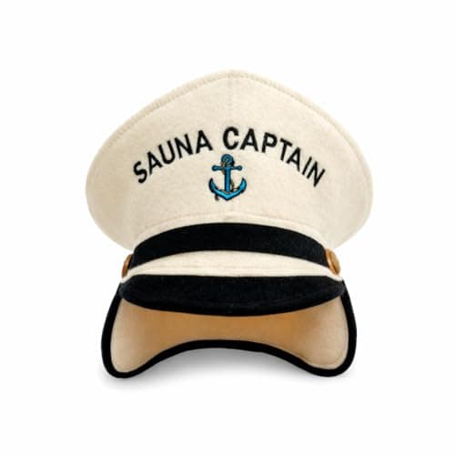 Natural Textile "Sauna Captain" Wool Felt Hat